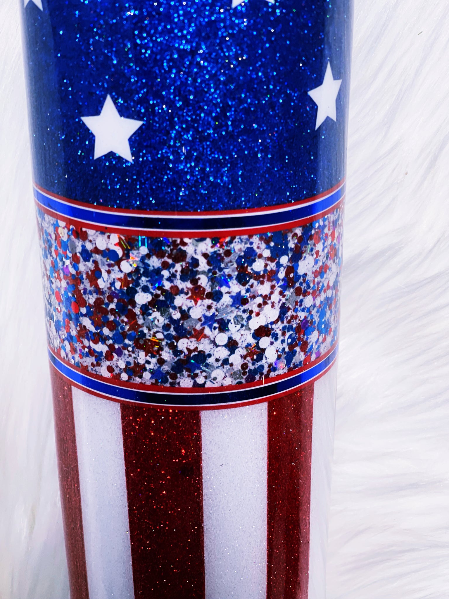 Star Spangled Shape Glitter | Red, White, and Blue Glitter | 4th of July  Glitter | Star Shaped Glitter | Tumbler Glitter | Shape Glitter