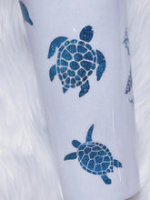 Load image into Gallery viewer, Sea Turtles and Dolphin Custom Glitter Stainless Steel Tumbler Cup