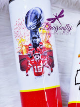Load image into Gallery viewer, Kansas City Chiefs Super Bowl Tall Skinny Stainless Steel Tumbler