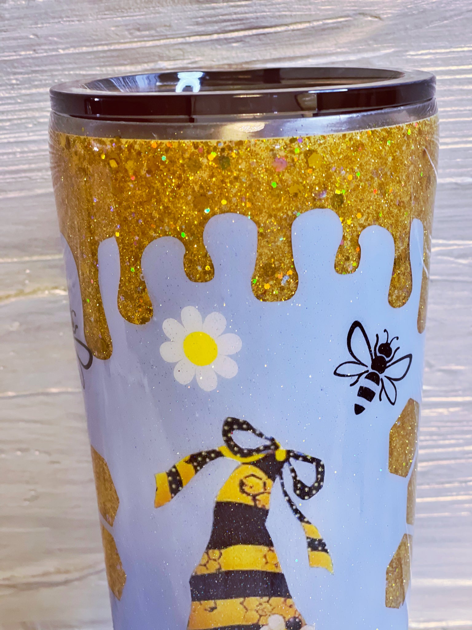 Bee gnome tumbler sublimation – PeachyCoDesigns