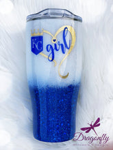 Load image into Gallery viewer, Kansas City Royals Glitter Tumbler Cup KC